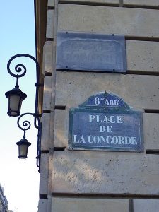Place de la Concorde (plaque)
