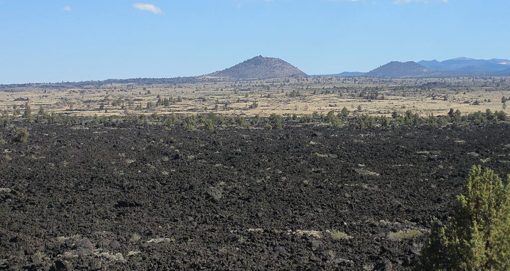 Lava Beds National Monument, part of Medicine Lake Volcano in Northern California, USA