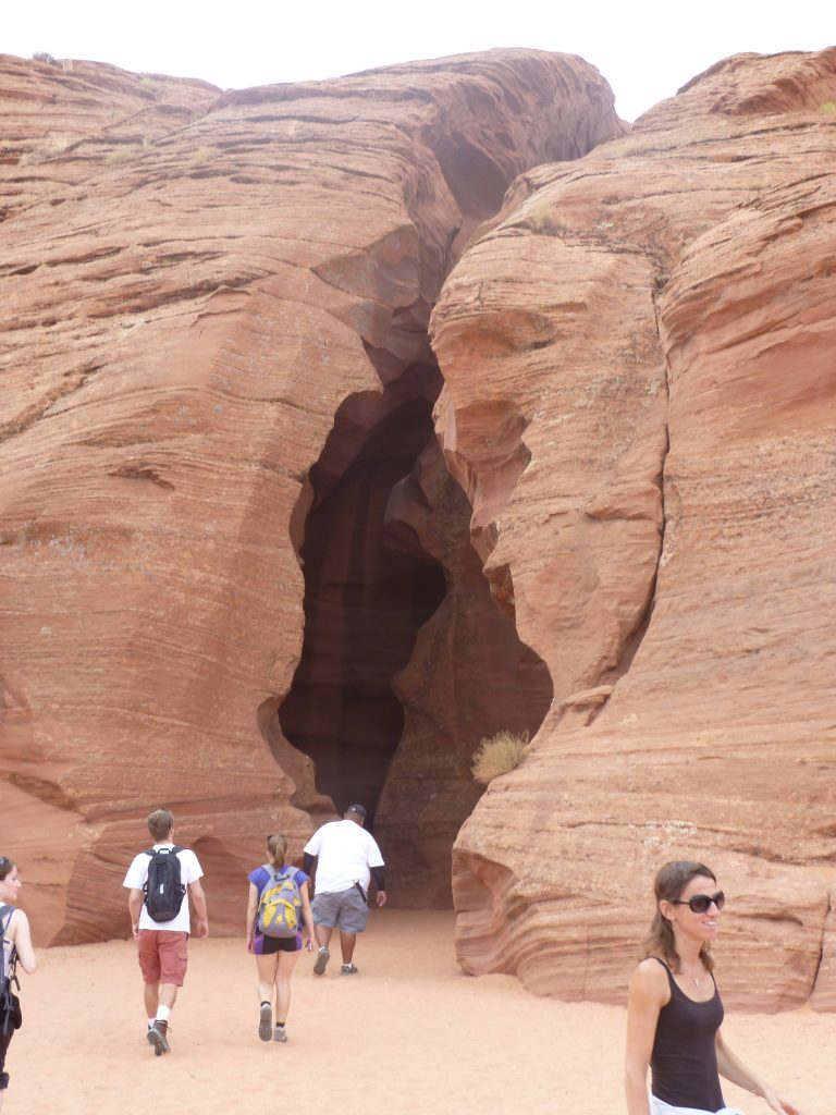 L'entrée de « Upper Antelope Canyon »