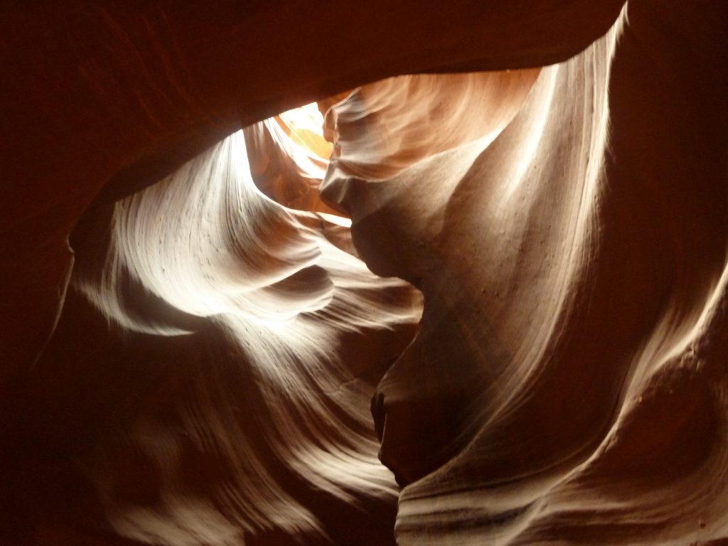 Un visage de pierre dans Upper Antelope Canyon