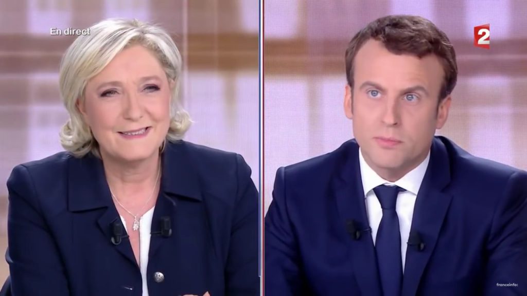 Le Pen et Macron lors du débat de l'entre-deux-tours