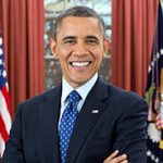Portrait officiel de Barack Obama en tant que Président